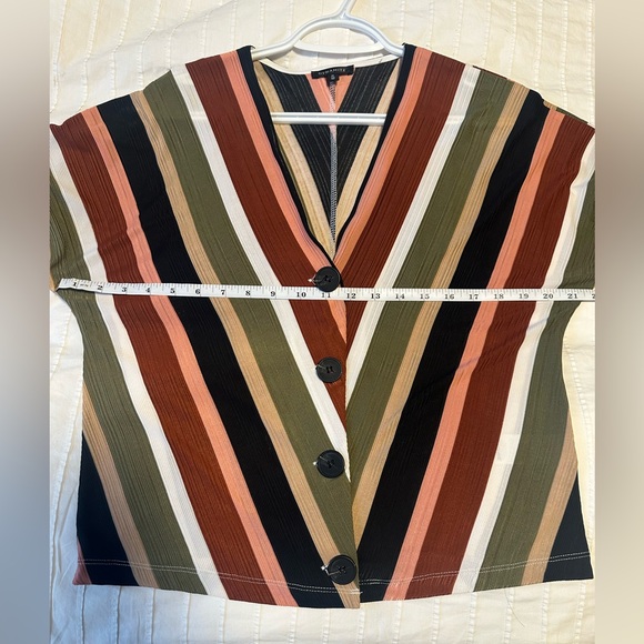 Dynamite Multicolor Striped Button-Down Top - Picture 3 of 3